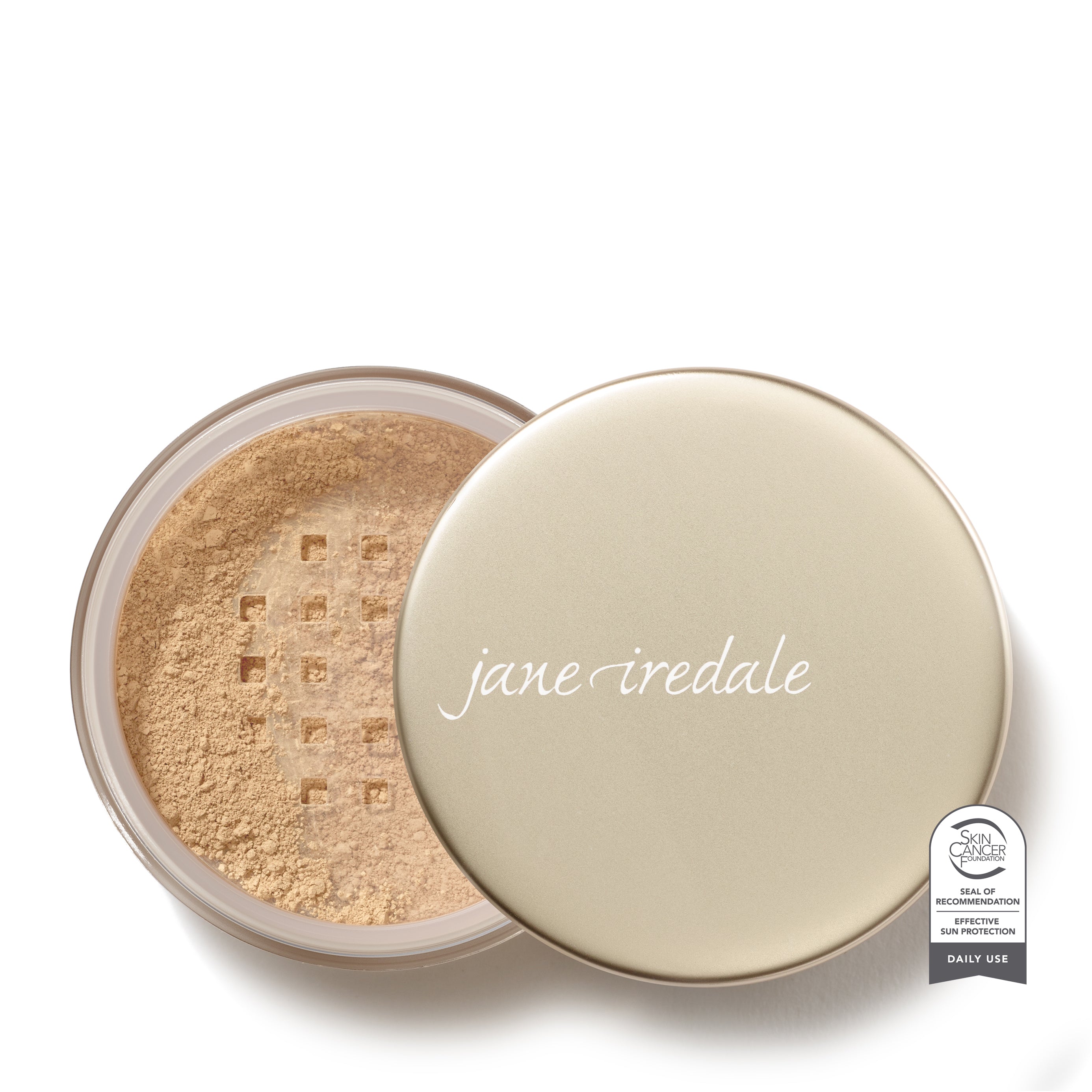 Amazing Base Loose Powder packaging shown in Golden Glow