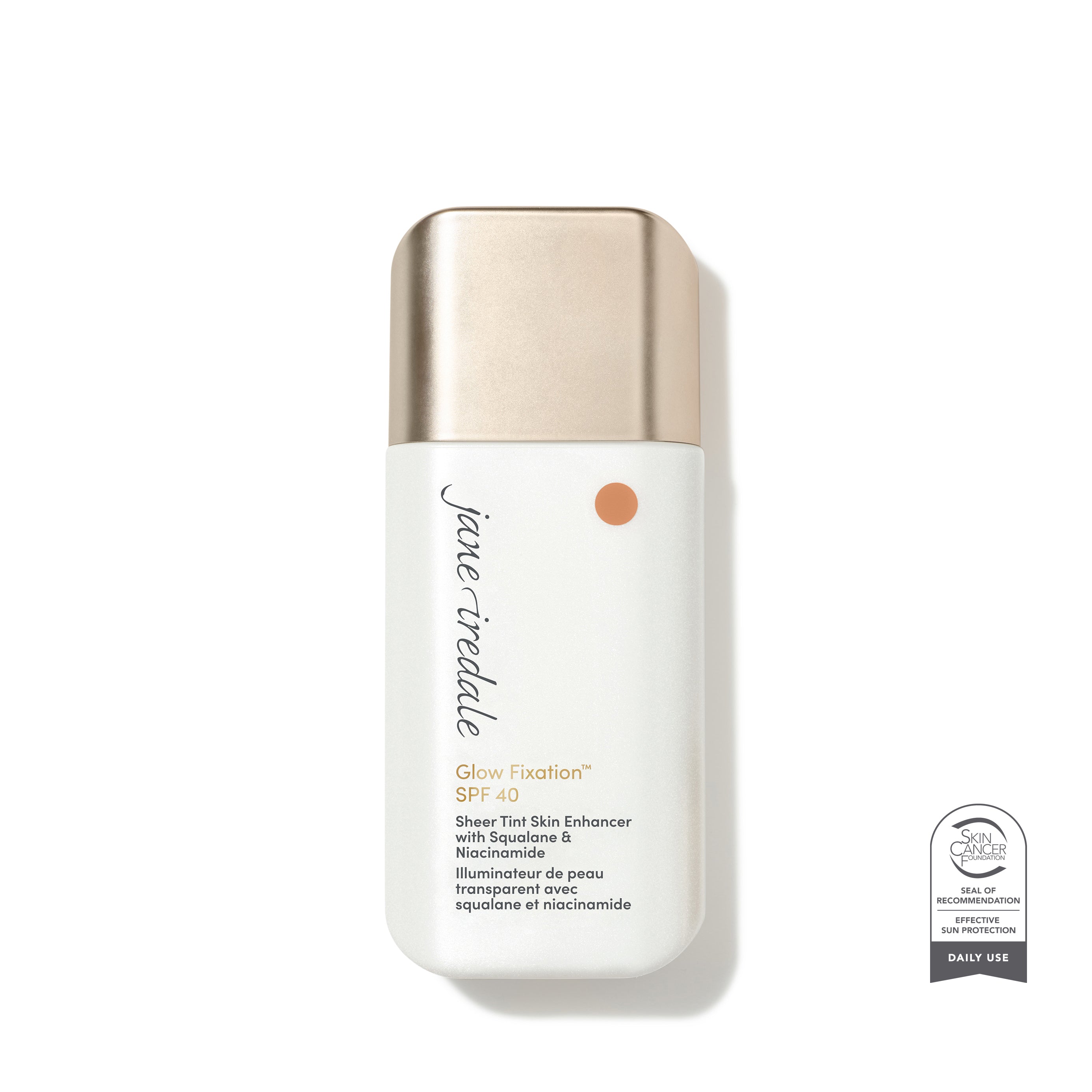 Glow Fixation Sheer Tint packaging shown in Light Medium to Medium