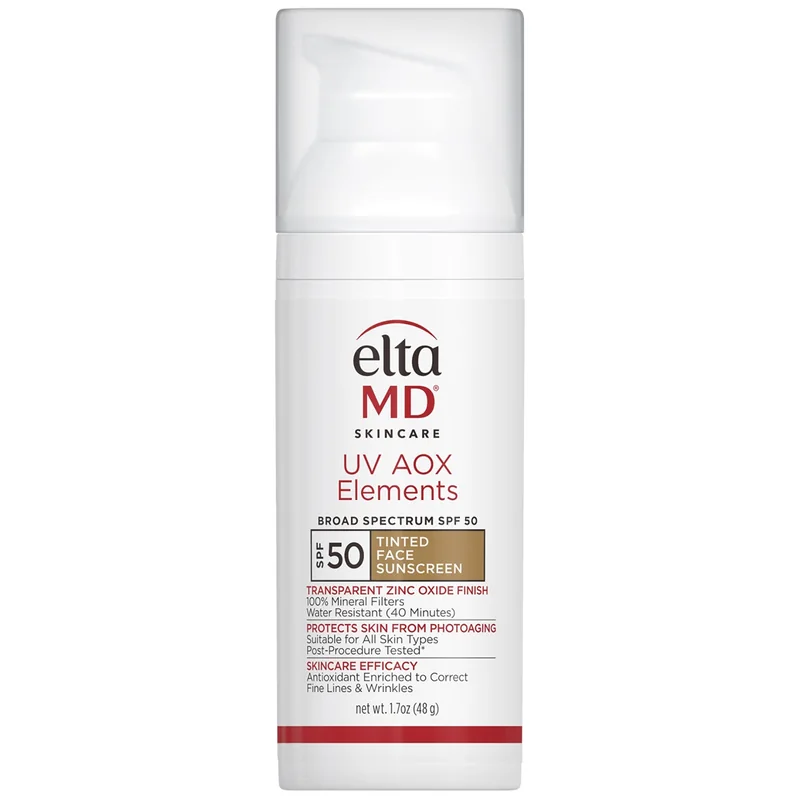 EltaMD UV AOX Elements Broad Spectrum SPF 50 — Tinted product pack