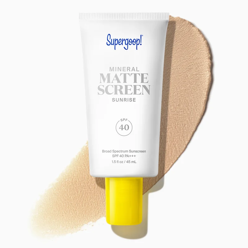 Supergoop Mineral Mattescreen SPF 40 — Sunrise tint product pack