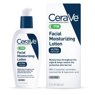CeraVe PM Facial Moisturizing Lotion product pack
